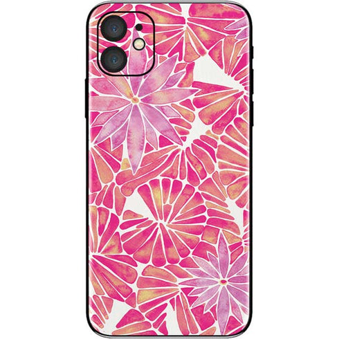 Cat Coq Pink Water Lilies iPhone 11 Skin
